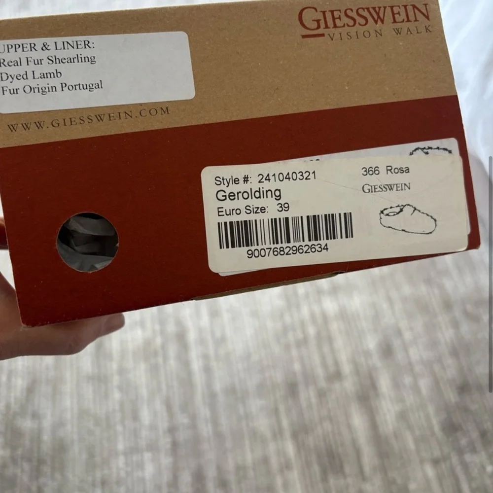 Giesswein Pink Gerolding Slippers - US 8 / EU 39 - Picture 2 of 6